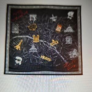Karl Lagerfeld Paris Tapestry with Black and Gold Highlights